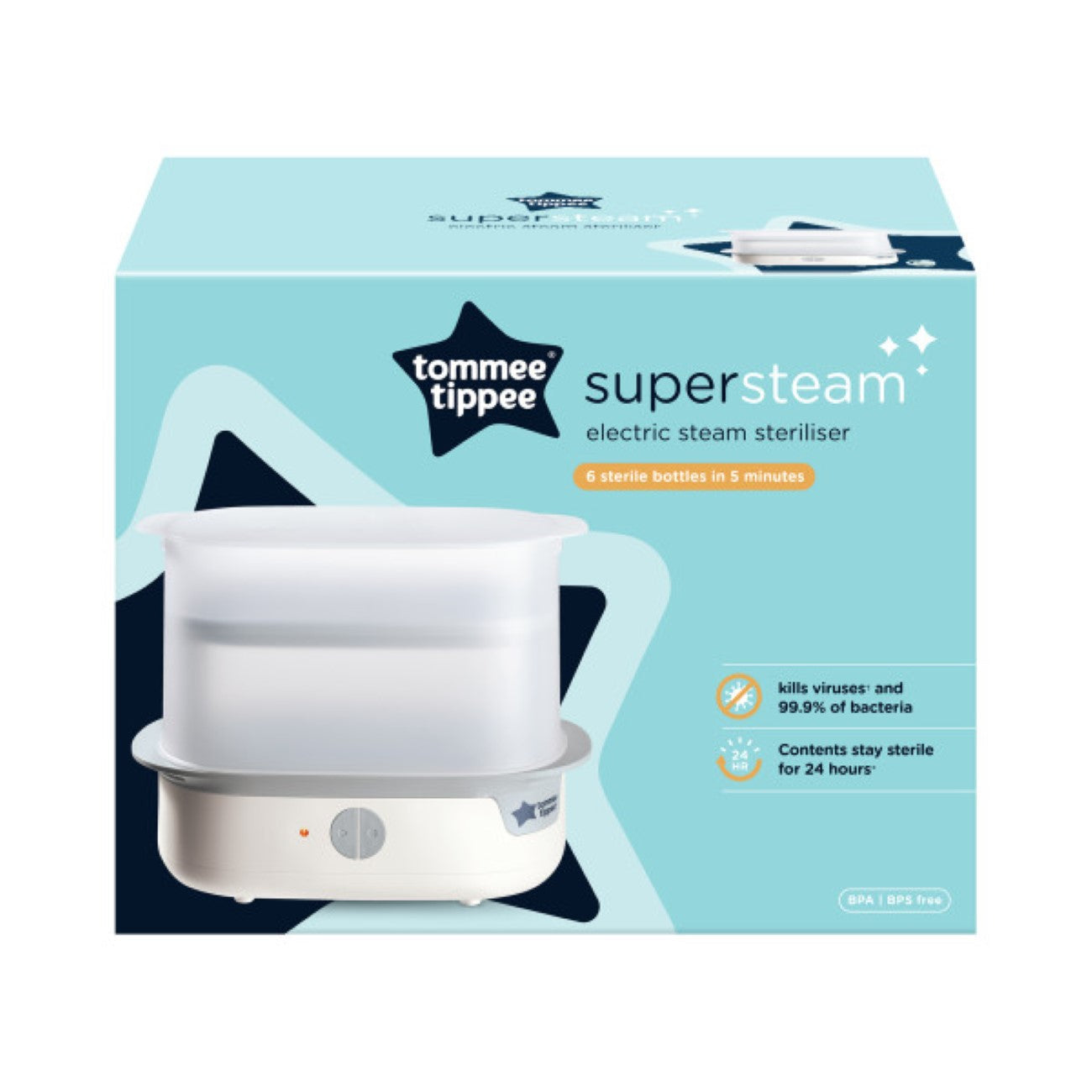 Tommee Tippee - Supersteam Electric Steam Sterilizer 6 Bottles | MazenOnline