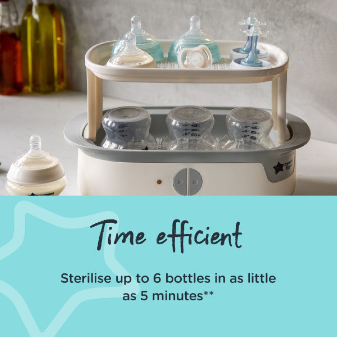 Tommee Tippee - Supersteam Electric Steam Sterilizer 6 Bottles | MazenOnline