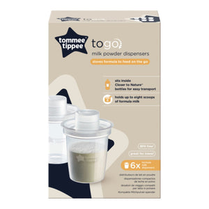 Tommee Tippee - Closer To Nature Milk Powder Dispensers - Pack of 6 | MazenOnline