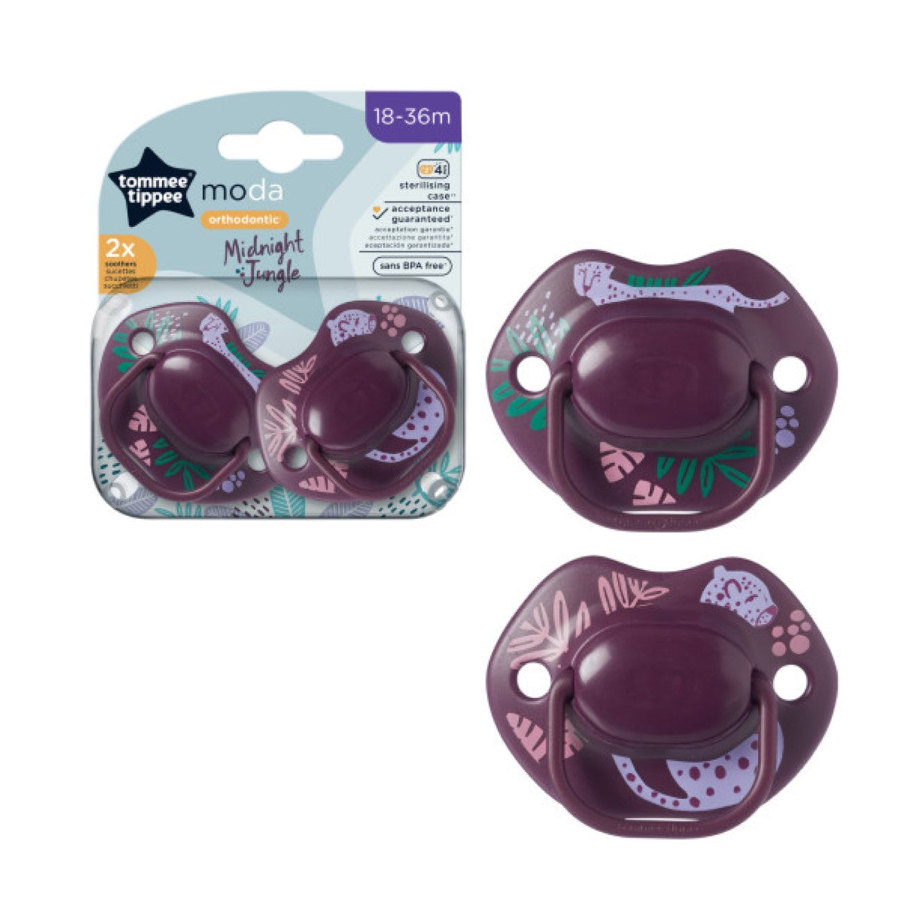 Tommee Tippee - Moda Soother (18-36M) - Pack of 2 | MazenOnline