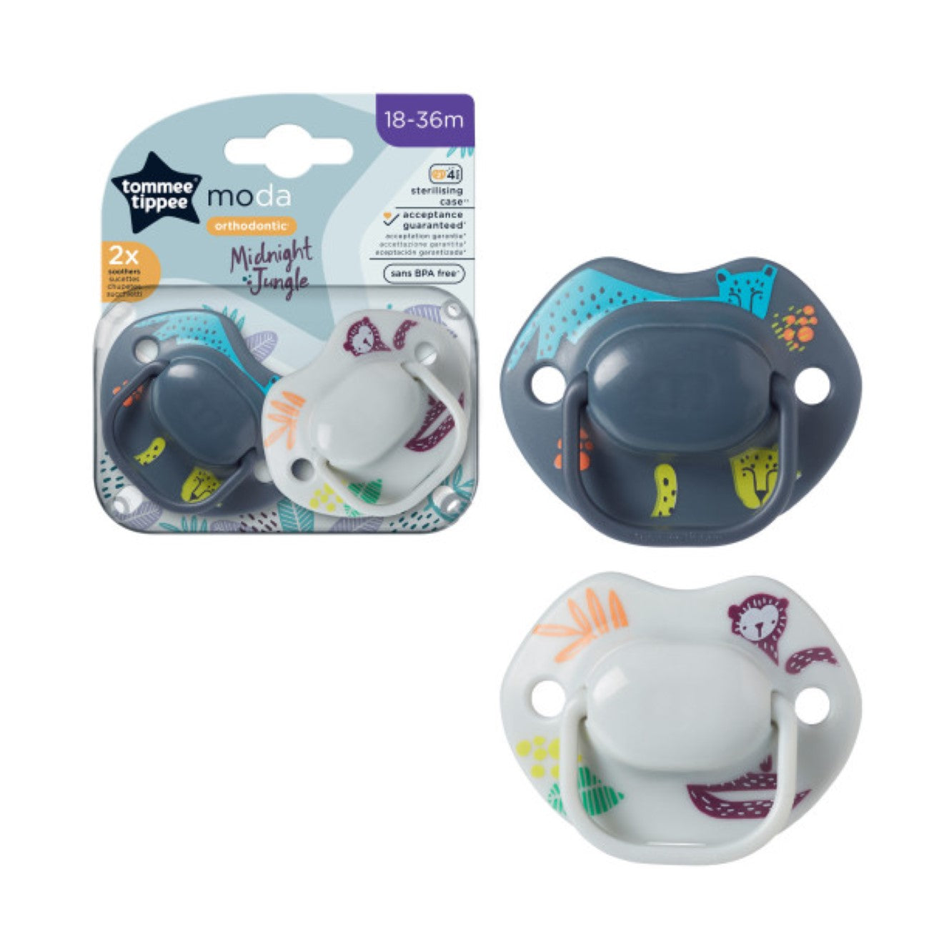 Tommee Tippee - Moda Soother (18-36M) - Pack of 2 | MazenOnline