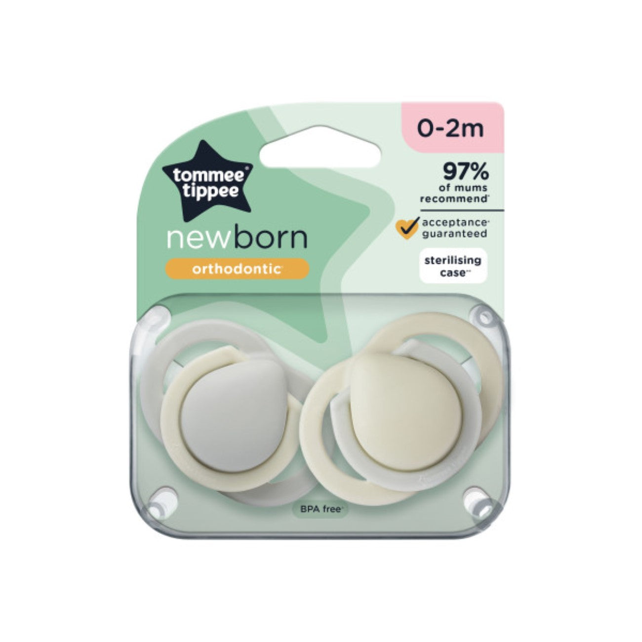Newborn Soother 0-2M - Pack of 2 Secondary image