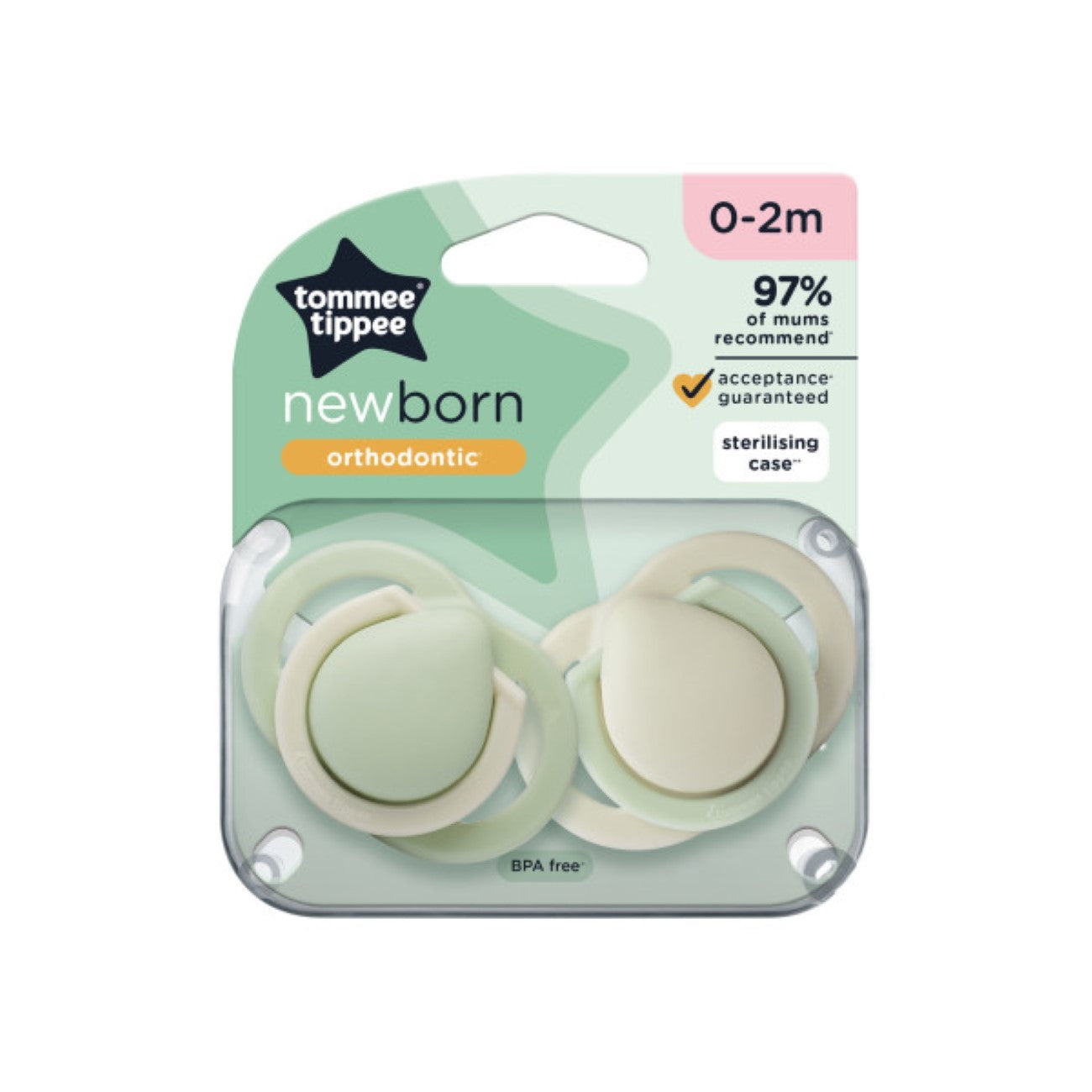 Tommee Tippee - Newborn Soother 0-2M - Pack of 2 | MazenOnline Main image