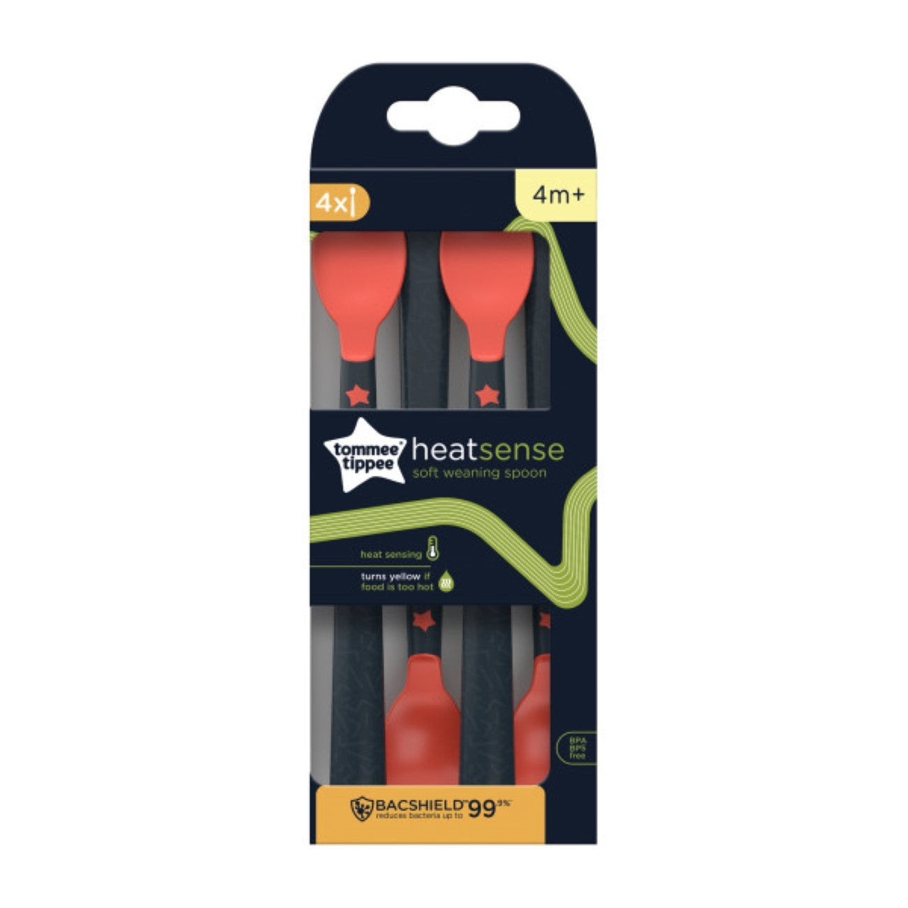 Tommee Tippee - Heat Sense Soft Weaning Spoons - Pack of 4 | MazenOnline