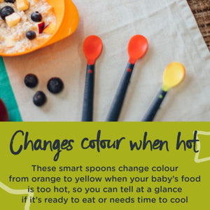 Tommee Tippee - Heat Sense Soft Weaning Spoons - Pack of 4 | MazenOnline