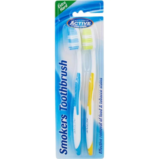 Oral Care Smokers Stain Remover Toothbrushes 2 Pcs - MazenOnline