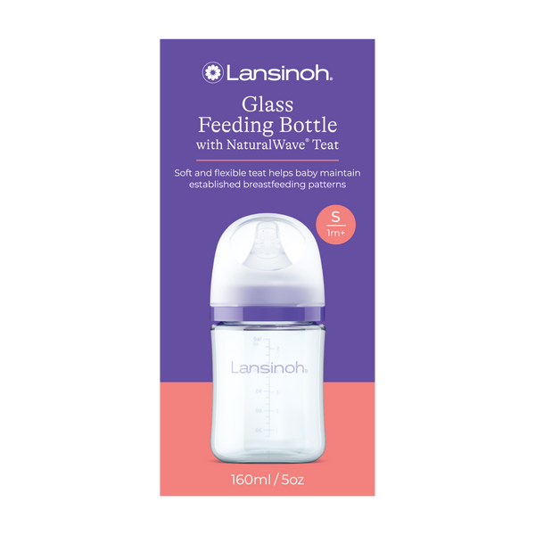 Glass Feeding Bottles with NaturalWave® Teat