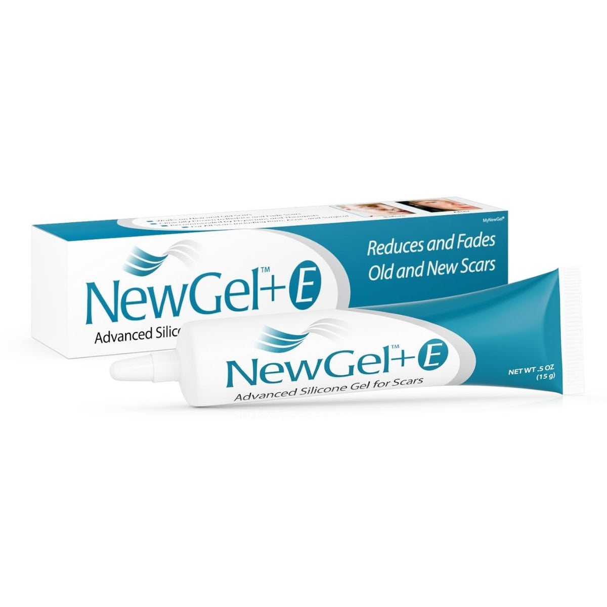 NewGel+ Medical-Grade Silicone Scar Gel with Vitamin E