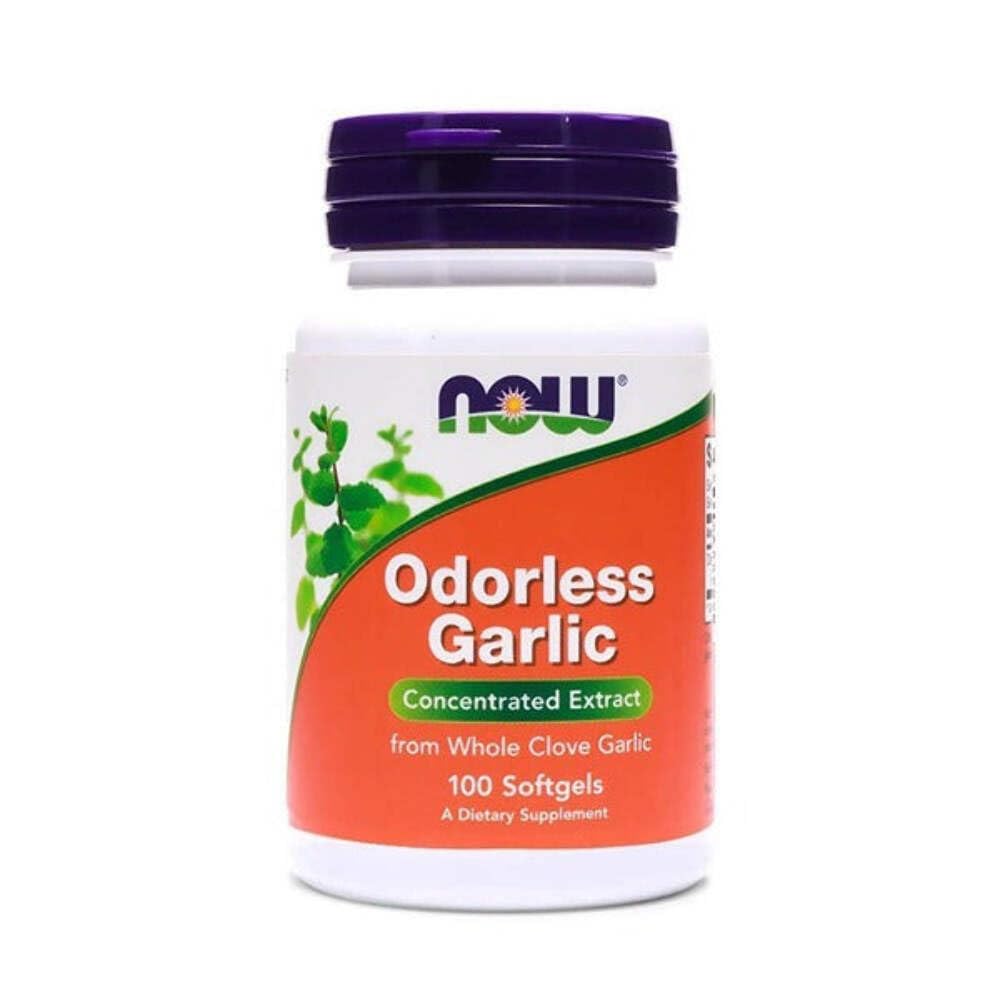 Now - Odorless Garlic 100 softgels | MazenOnline