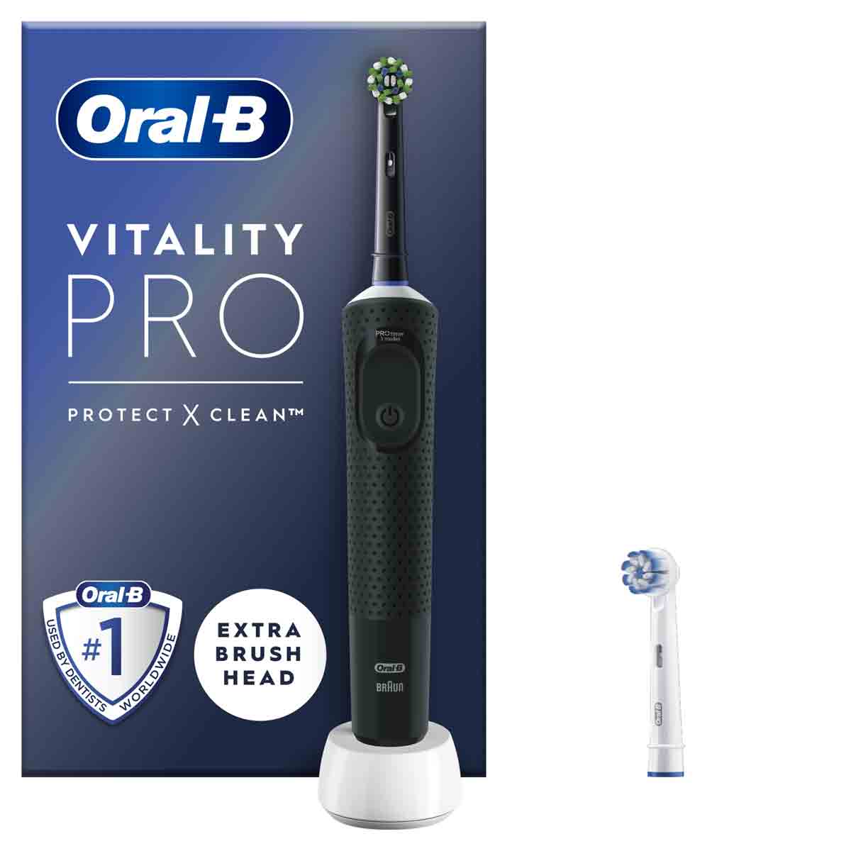Vitality PRO Black Electric Toothbrush - MazenOnline Main image
