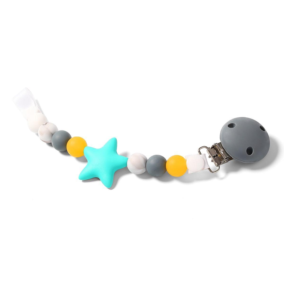 Tag silicone pacifier NURSING NATURAL GRAY - MazenOnline Main image