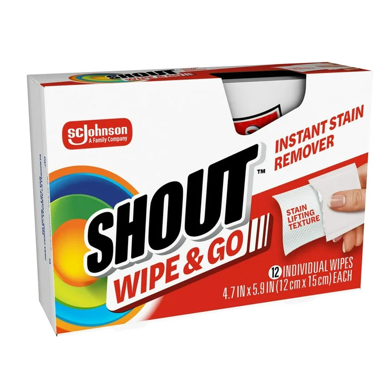 SHOUT WIPE & GO - Instant Stain Remover | MazenOnline
