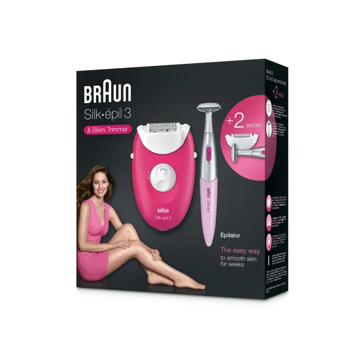 BRAUN - Epilater With Two Extra Incl Bikini Trimmer | MazenOnline