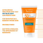 Avène - Buy Avène Cleanance Sunscreen SPF 50+ Get Avène After Sun Repair Lotion travel size 50ml | Light Weight & Invisible Oily Skin Sunscreen and After Sun Lotion | MazenOnline