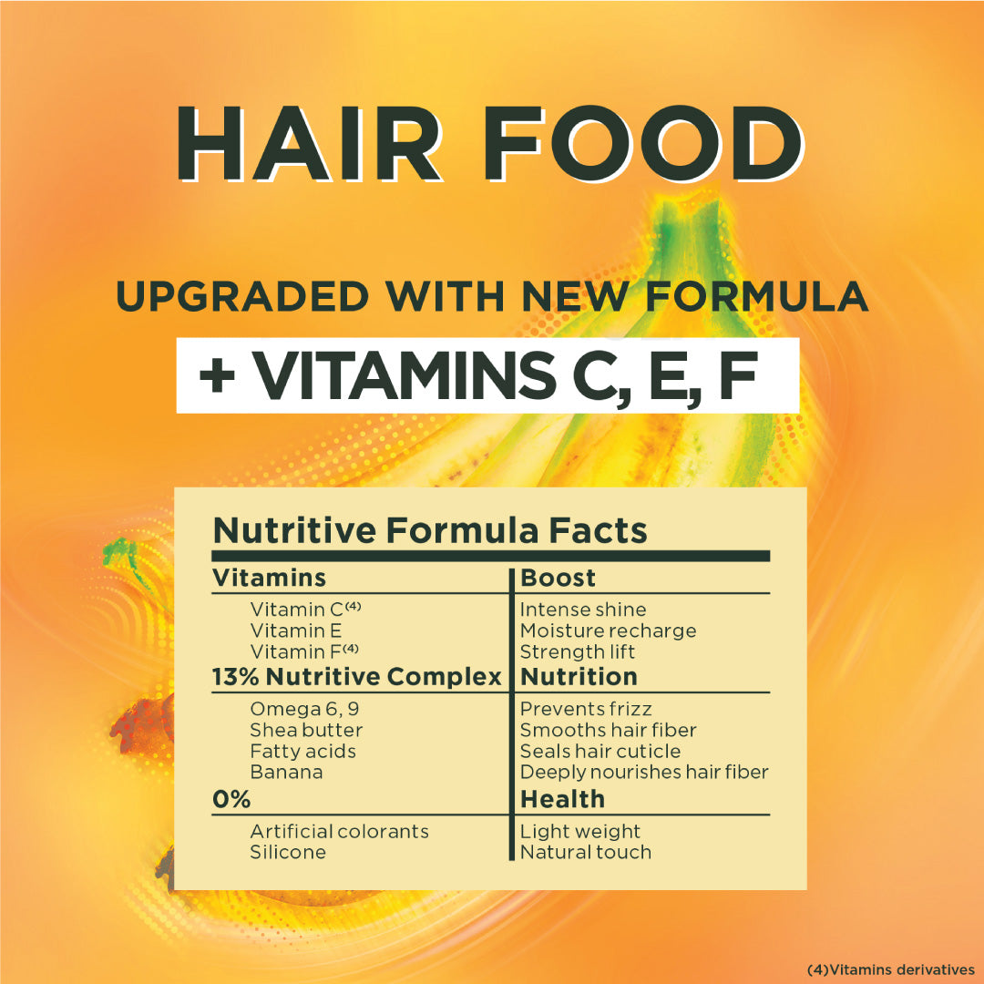 Garnier - Garnier Ultra Doux Banana Vegan Hair Food 3in1 Mask for dry hair, Boosted with Vitamins C, E & F | MazenOnline