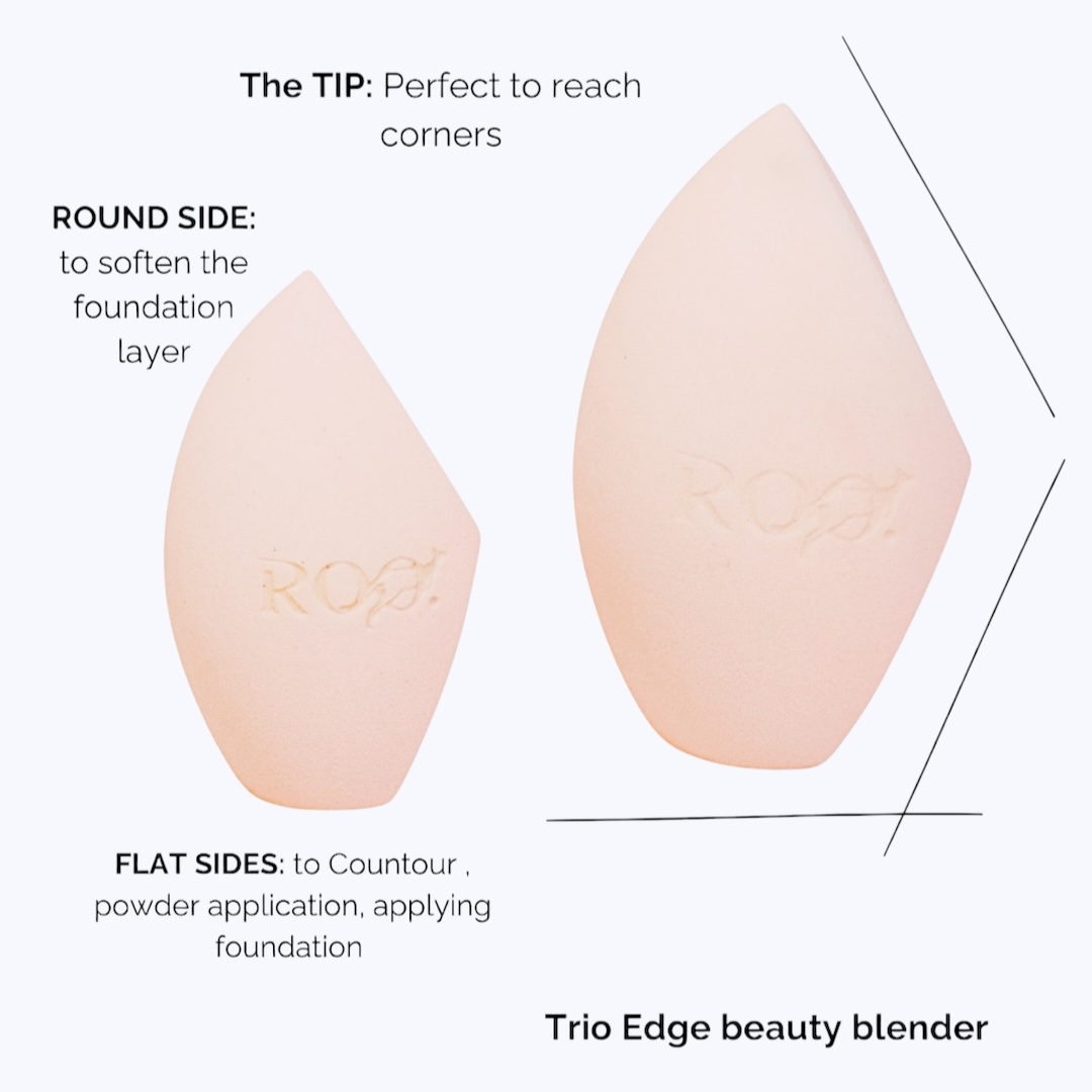 Roo - Roo Trio Edge Beauty Blender | MazenOnline