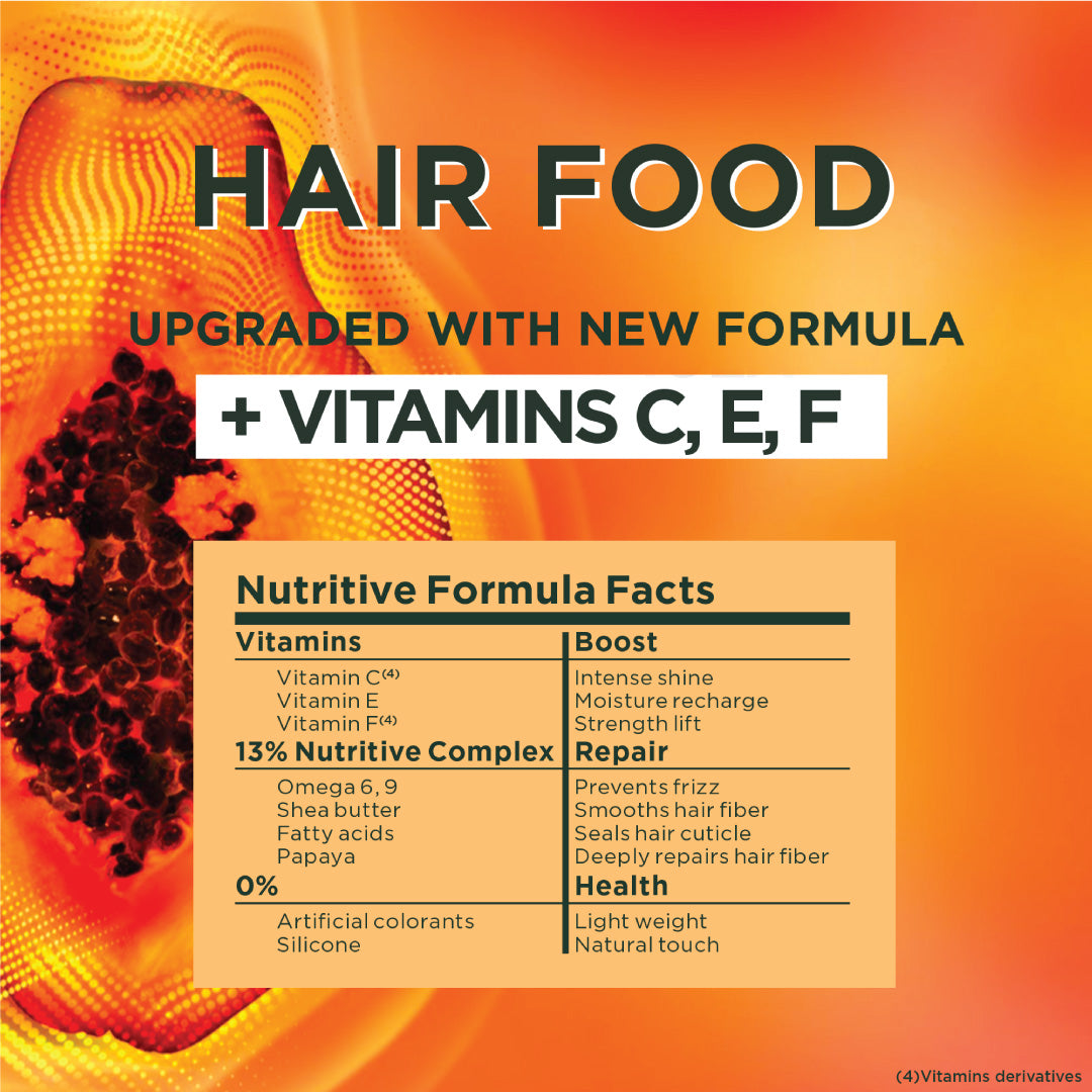 garnier - Garnier Ultra Doux Papaya Vegan Hair Food 3in1 Mask for damaged hair, Boosted with Vitamins C, E & F | MazenOnline