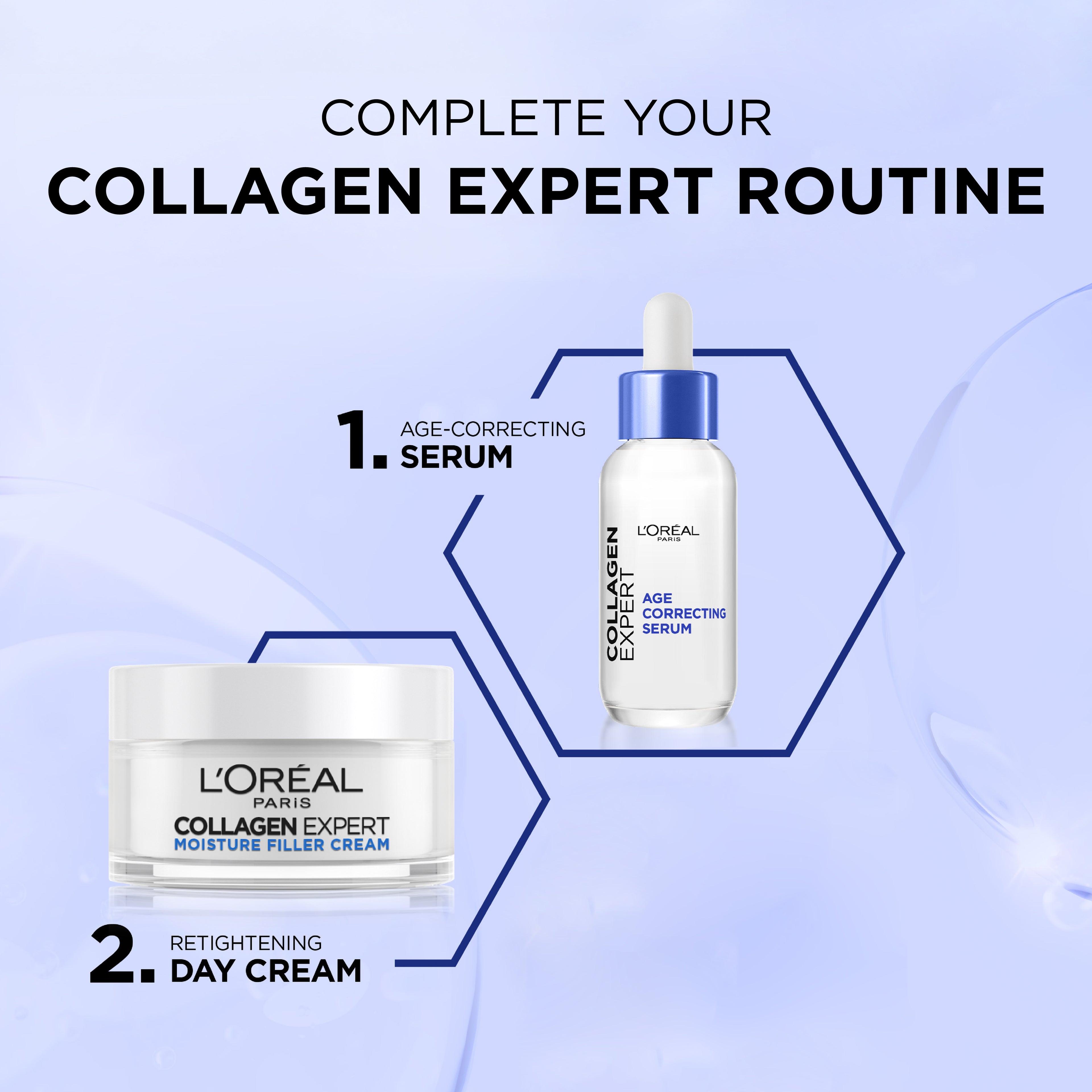 L'Oréal Paris - Collagen Expert Age-Correcting Serum with Glycerin & Collagen Peptide Fractions | MazenOnline