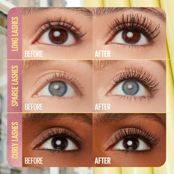Maybelline New York - Colossal Bubble Mascara Buildable Sleek Volume and Long Lasting 24HR Wear Mascara| Inflator Comb Brush to Separate Lashes | MazenOnline