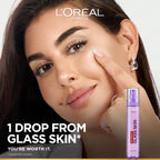 L'Oréal Paris - Revitalift Glass Skin Liquid Cream: 1 drop for 100H Glowing Hydration With Hyaluronic Acid & Vitamins B3+B5+C for Dewy, Plumped Glass Skin | MazenOnline
