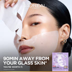L'Oréal Paris - Revitalift Glass Skin Hydrogel Glow Mask, Transform Your Skin For A Dewy, Plumped, Glass Skin In Only 90 Minutes | MazenOnline