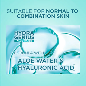 L'Oréal Paris - Hydra Genius, Water-Based Gel Facial Moisturiser, with Aloe Vera, for Normal to Combination Skin | MazenOnline