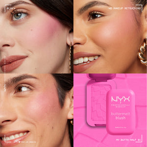 NYX Professional Makeup - Buttermelt Blush, Powder Blush, Up To 12 H Wear, Fade & Transfer Resistant (Copy) | MazenOnline