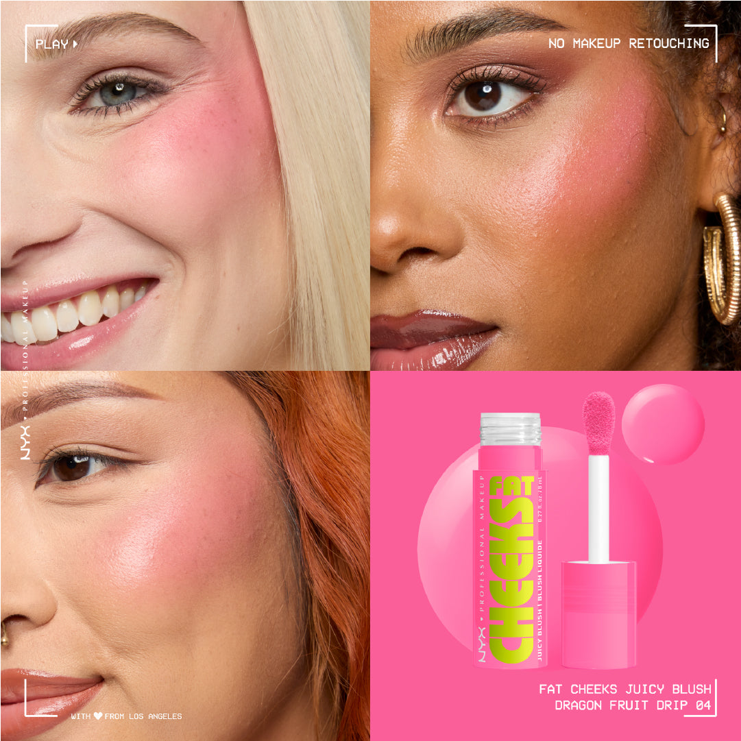 NYX Professional Makeup - Fat Cheeks Juicy Blush, Liquid Blush, 12 HR Wear, Product Does Not Fade | MazenOnline