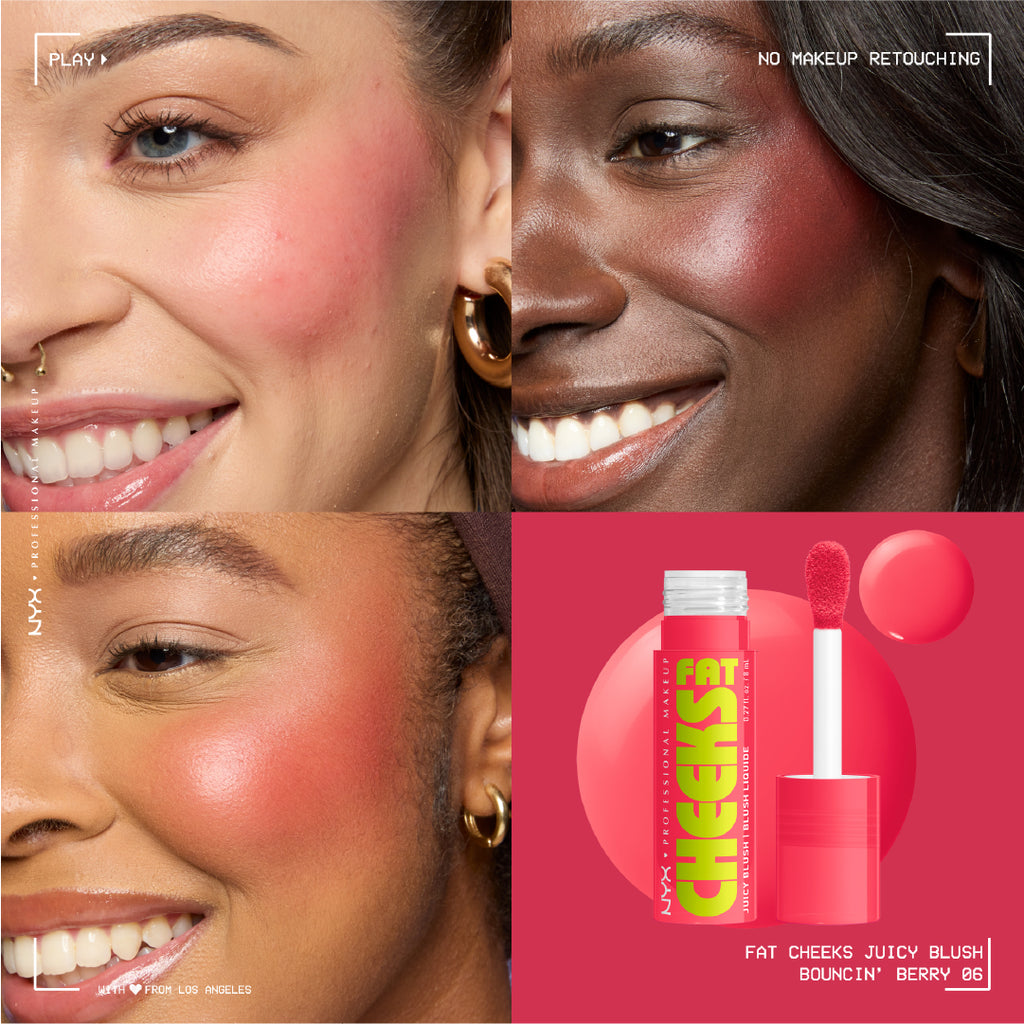 NYX Professional Makeup - Fat Cheeks Juicy Blush, Liquid Blush, 12 HR Wear, Product Does Not Fade | MazenOnline