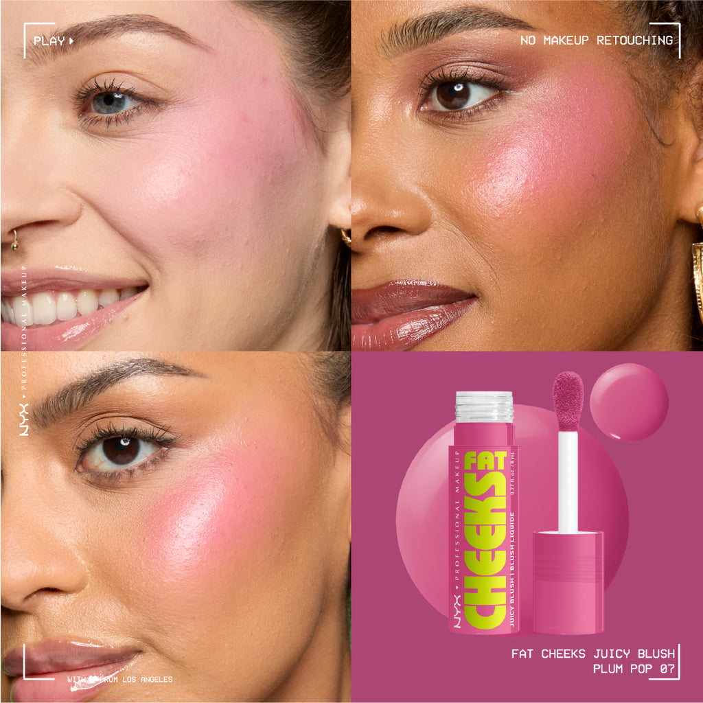 NYX Professional Makeup - Fat Cheeks Juicy Blush, Liquid Blush, 12 HR Wear, Product Does Not Fade | MazenOnline