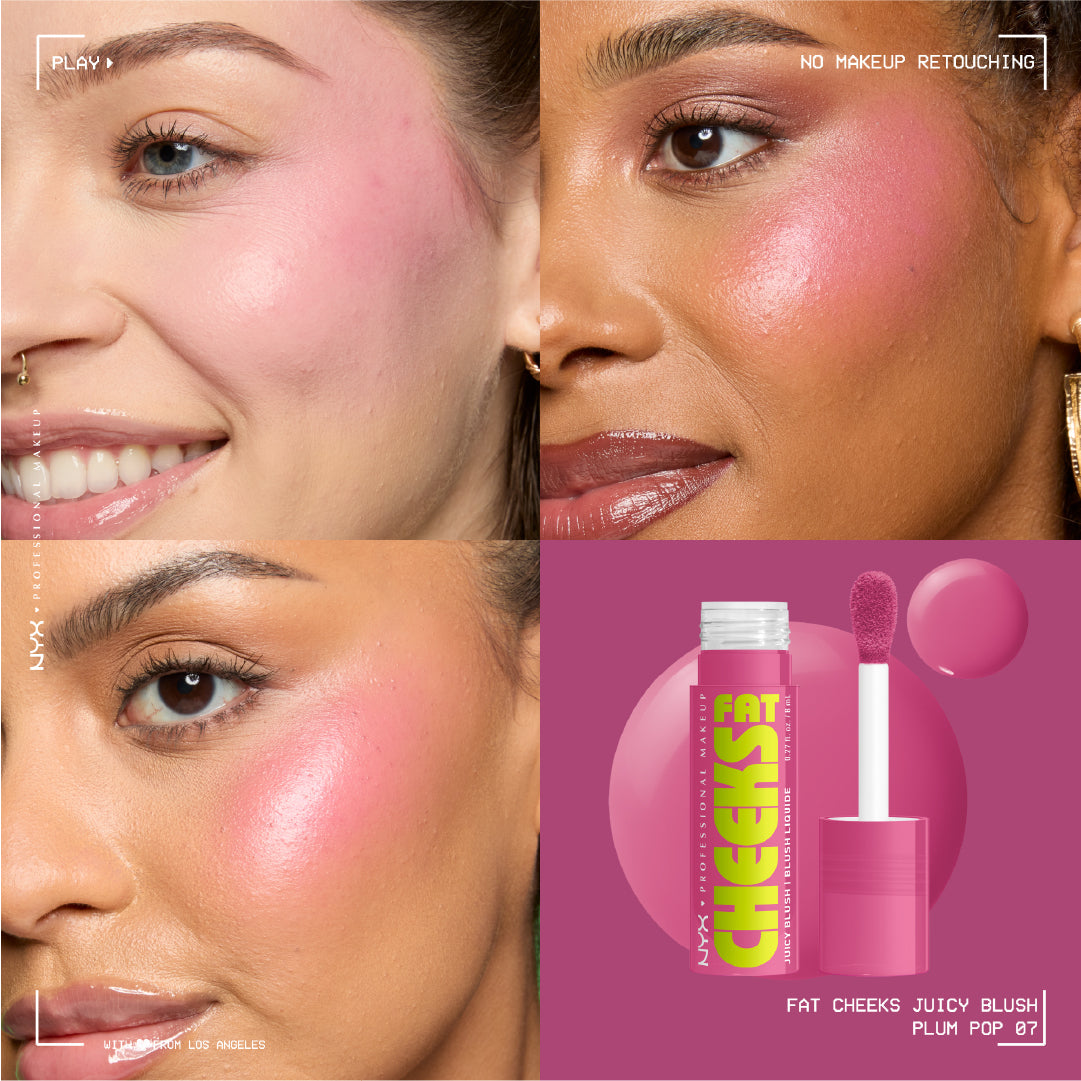 NYX Professional Makeup - Fat Cheeks Juicy Blush, Liquid Blush, 12 HR Wear, Product Does Not Fade | MazenOnline