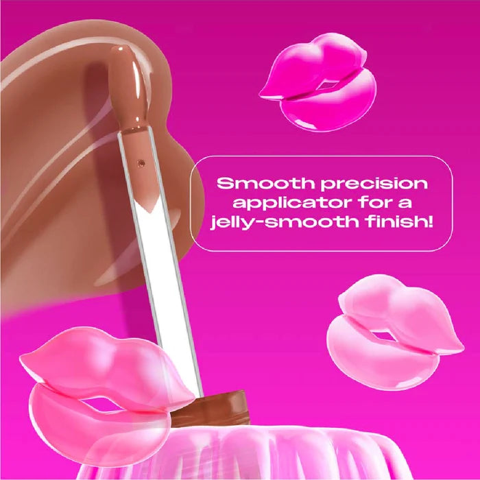 Jelly Job Lip Gloss, Lip Tint Gloss with Full-Bodied, Smoothing, and Hyper-Glossy Shine