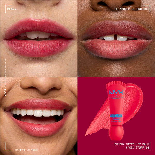 NYX Professional Makeup - Smushy Matte Lip Balm, Soft Diffused Color, Matte Finish | MazenOnline