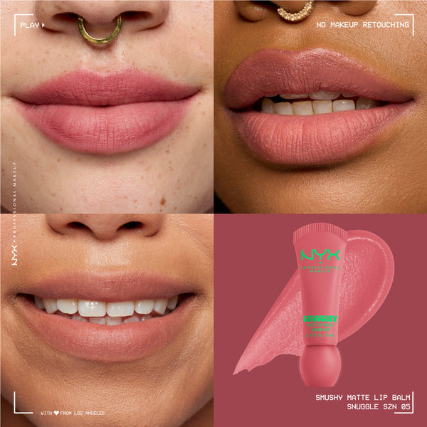 NYX Professional Makeup - Smushy Matte Lip Balm, Soft Diffused Color, Matte Finish | MazenOnline
