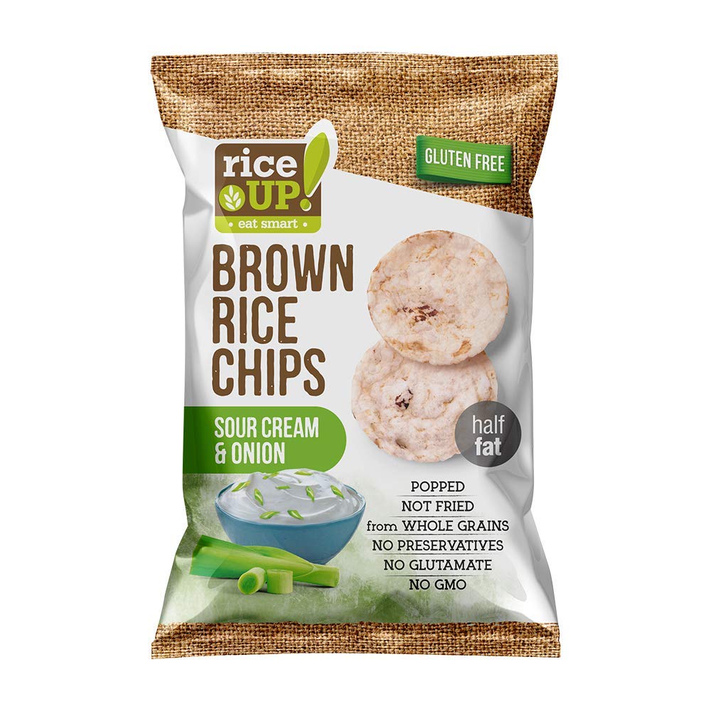 Brown Rice Chips Sour Cream & Onion 60g - MazenOnline Main image