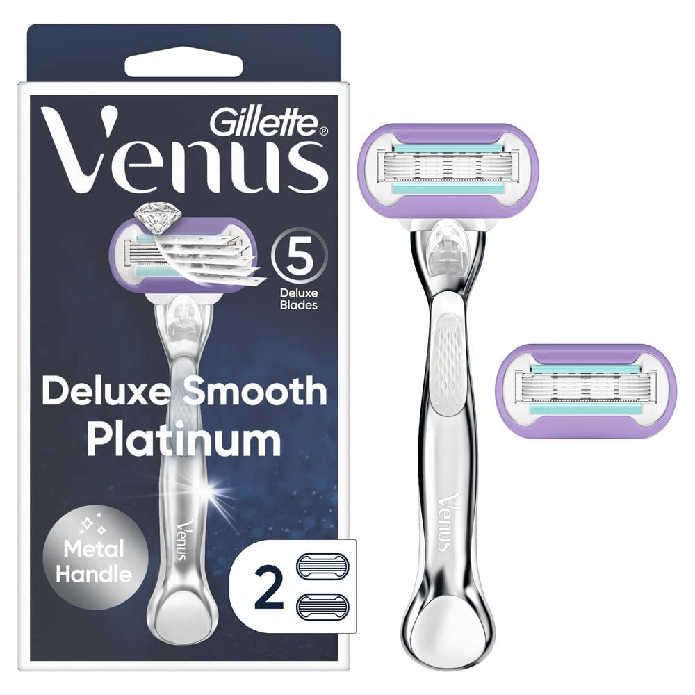 Venus Deluxe Smooth Platinum Razors for Women, - MazenOnline