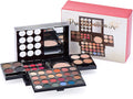 RoseFlower 39 Colors Cosmetic Makeup Palette , Small Makeup Kit for Women and Teen Girl, Color Combination Makeup Set with Eyeshadow Palette Eyebrow Powder Lip Gloss and Mirror - MazenOnline