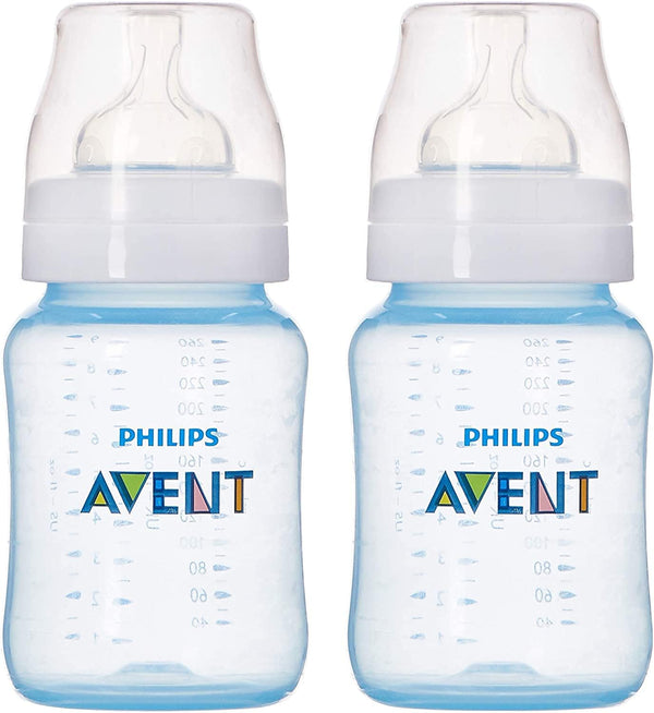 Scf565/62 Classic PlUS Slow Flow Baby Bottle, 260Ml, Pack Of 2 - MazenOnline
