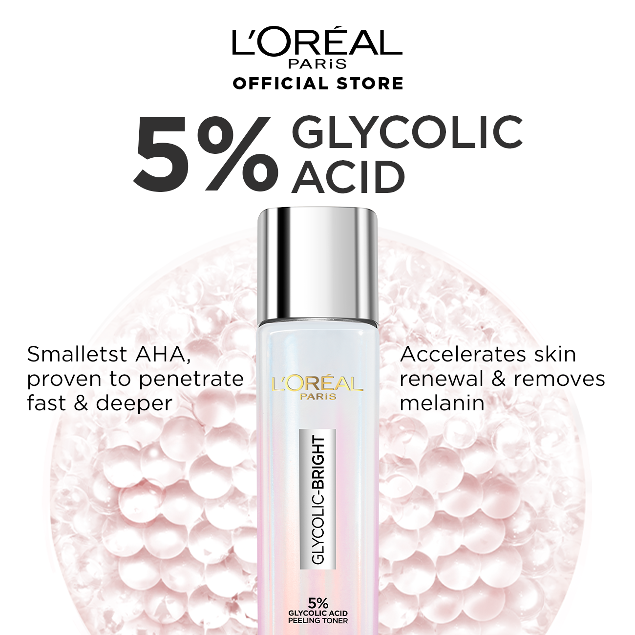 5% Glycolic Acid Peeling Toner for Instant Glowing Skin - MazenOnline