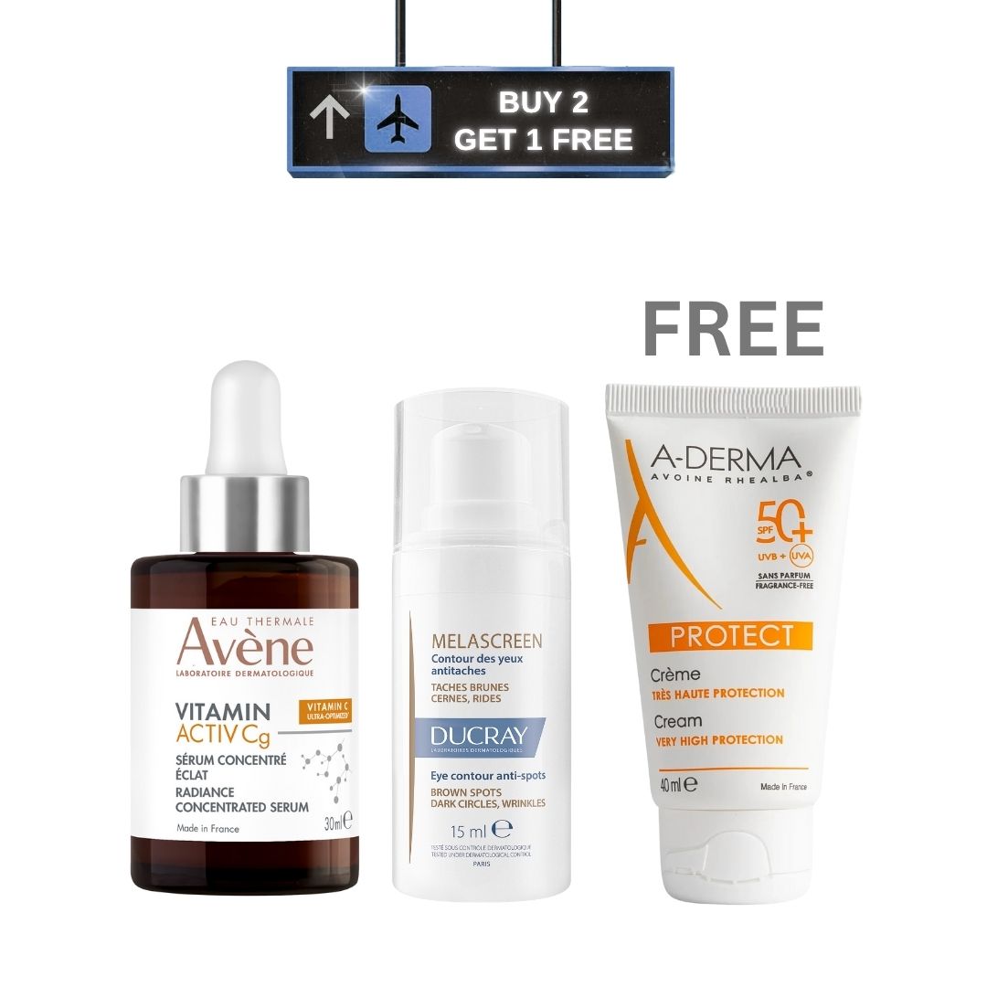 Avène - Vitamin Activ Cg Radiance Correcting Serum + Melascreen Eye Contour 15ml + Protect Cream Spf 50+ Fragrance-free | MazenOnline