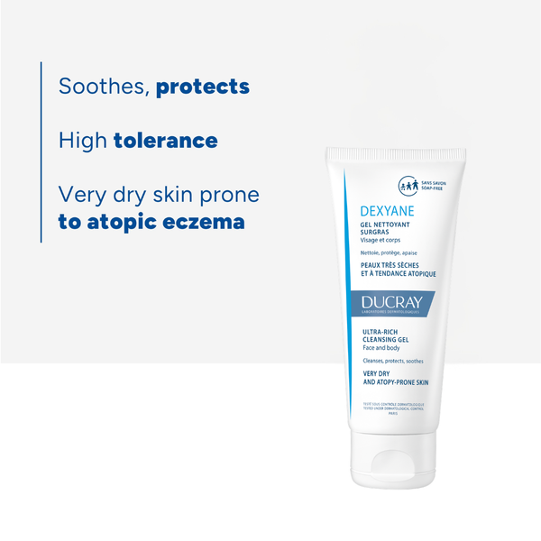 Buy Ducray Dexyane Med Soothing Repair Cream & get a FREE 100ml Ultra-Rich Cleansing Gel