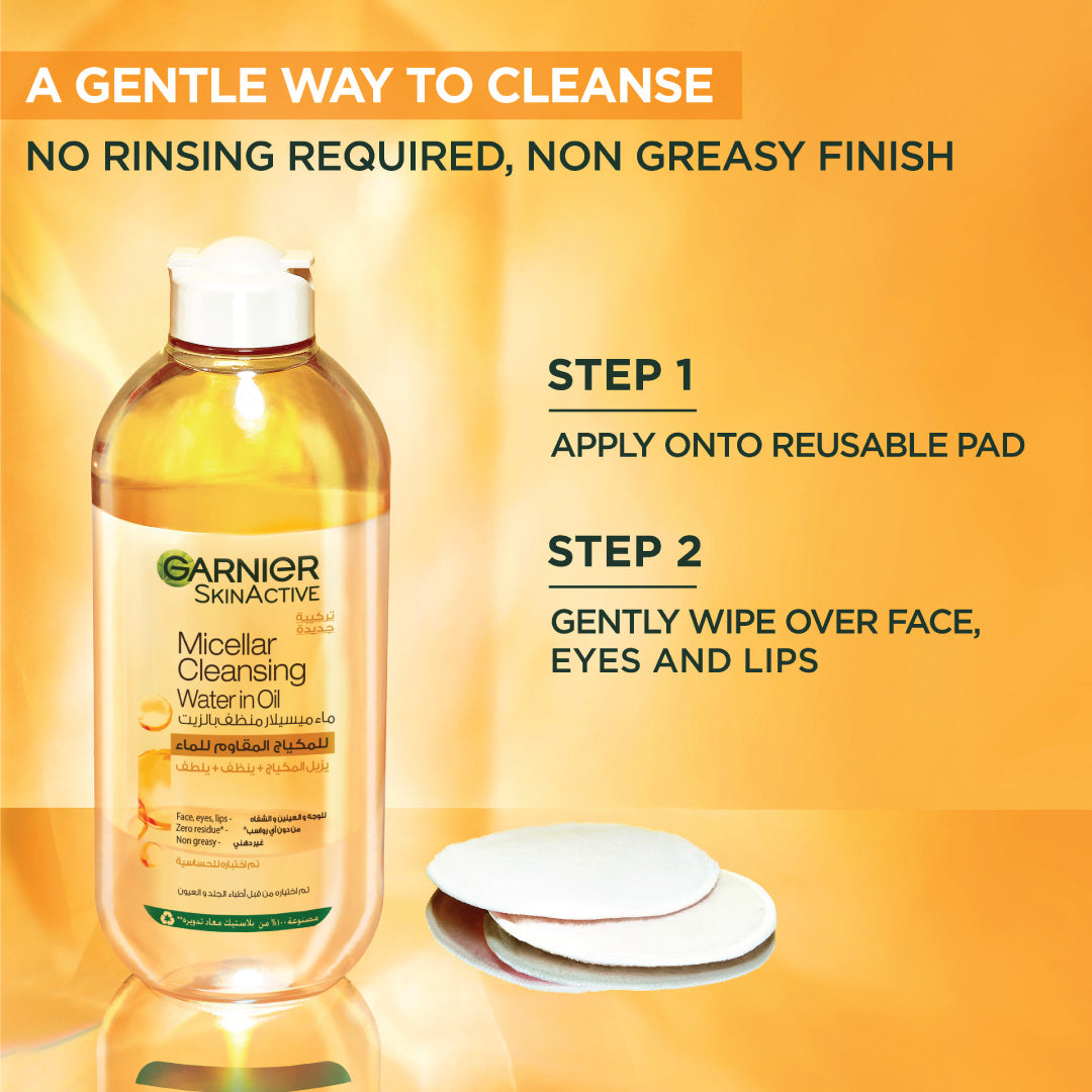 Micellar Water Oil-Infused Facial Cleanser and Waterproof Makeup Remover