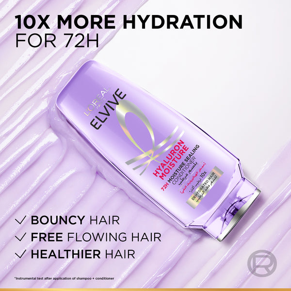 Elvive 72H Hyaluron Moisture Sealing Conditioner for Dehydrated Hair