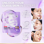 L'Oréal Paris - Revitalift Glass Skin Hydrogel Glow Mask, Transform Your Skin For A Dewy, Plumped, Glass Skin In Only 90 Minutes | MazenOnline