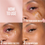 Lifter Serum Concealer, Full Coverage, Includes 2% Peptides + Caffeine to Hydrate & Brighten Under Eyes