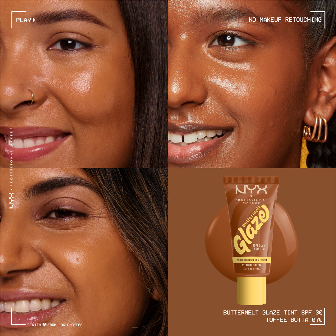 NYX Professional Makeup - Buttermelt Glaze Soft Glow Skin Tint  SPF30, Foundation, 12H Wear | MazenOnline