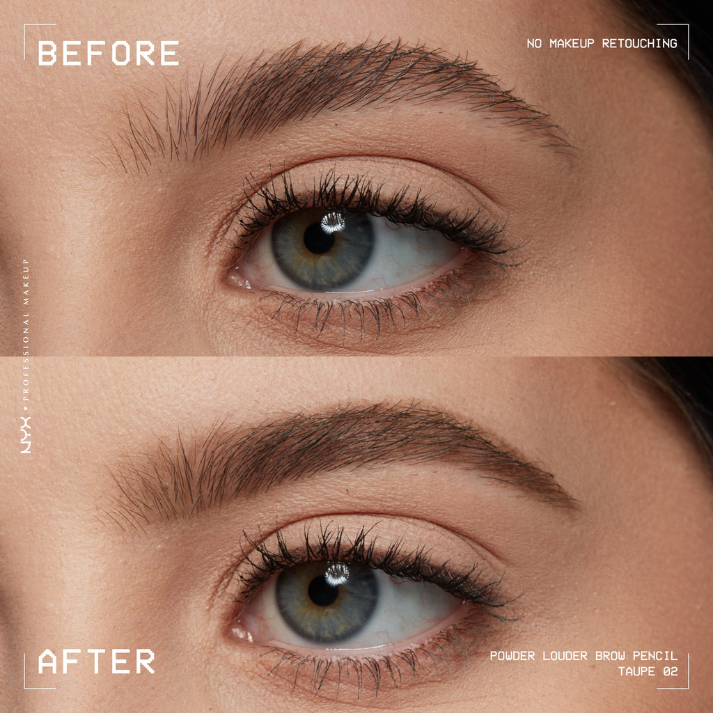 NYX Professional Makeup - Powder Louder, Brow Pencil, 12Hr Wear, Buildable Micro-Fibers | MazenOnline