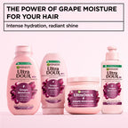 Garnier - Garnier Ultra Doux Grape Moisture - Hydrating Regenerative Shampoo for Dehydrated Hair. Hydrating Grape Water + Antioxidant Grapeseed Oil - Paraben-Free, Vegan, Cruelty-Free | MazenOnline
