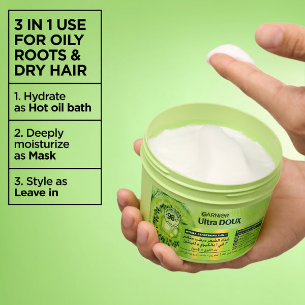 Ultra Doux Hair Food Kiwi Hydrating Hair Mask for Oily Roots & Dry Hair