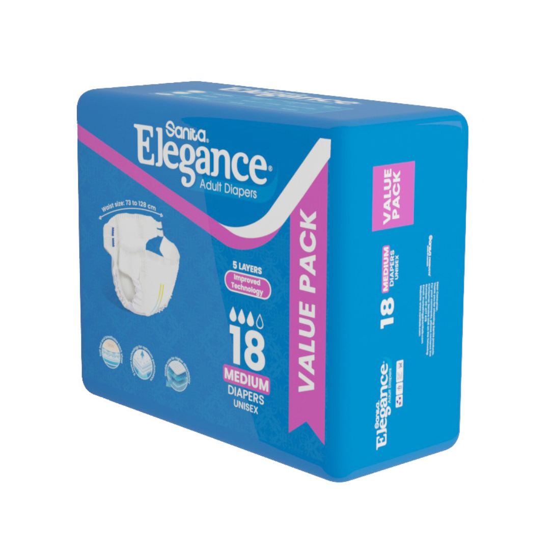 Medium Economy Pack 18 Diapers - MazenOnline Main image